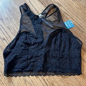 Free People High Neck Lace Bra